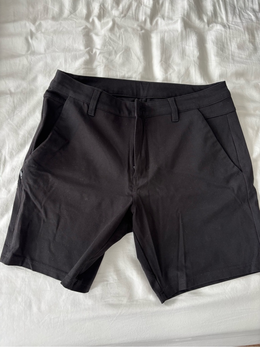 BYLT Basics Black Flat Front Performance Shorts